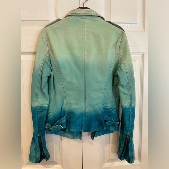NWT Muubaa ombre color leather jacket - Picture 2 of 11